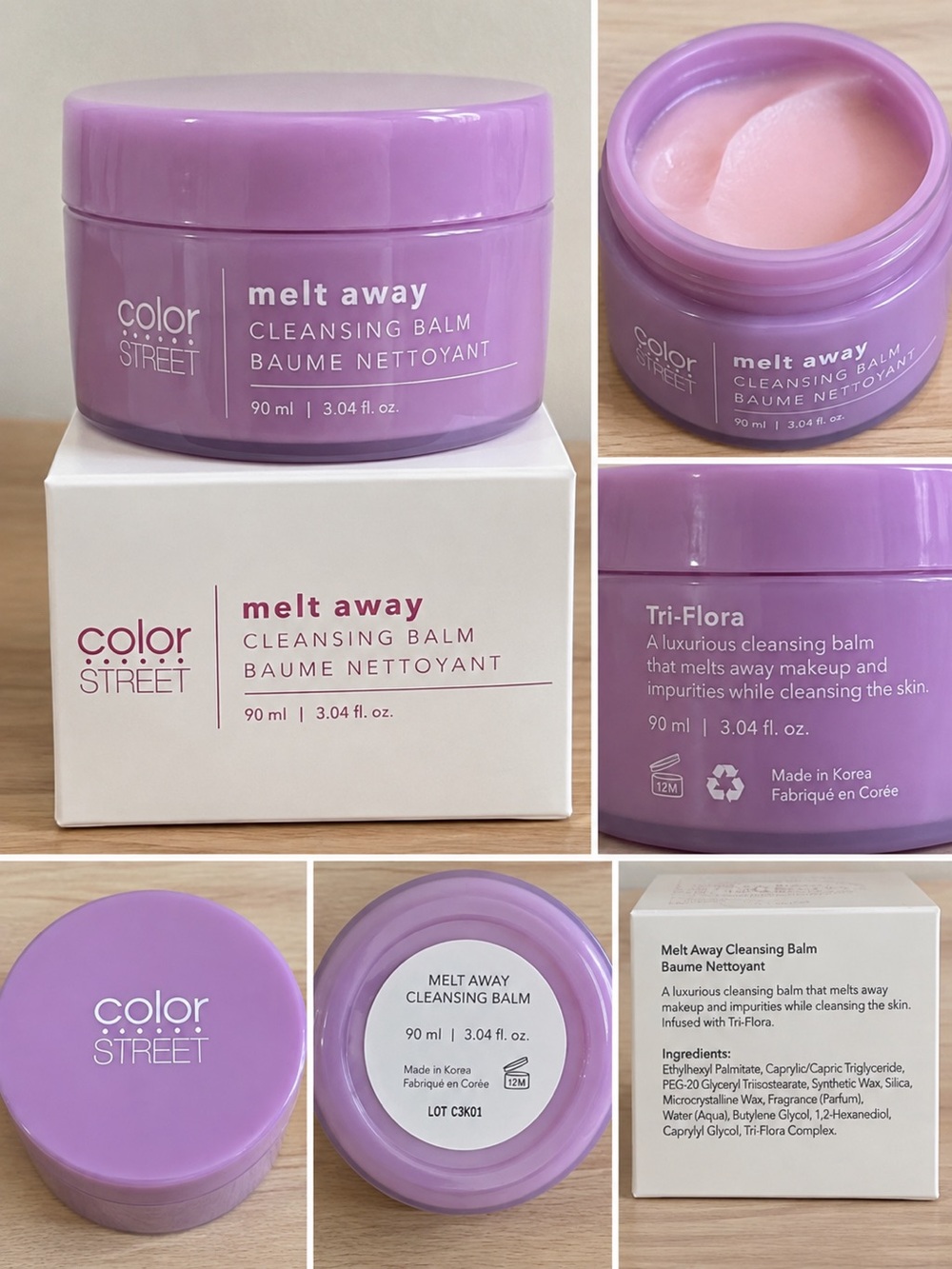 Color Street Melt Away Cleansing Balm 3.04 oz 90 ml